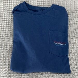 Vineyard Vines Navy Tee with Pocket
